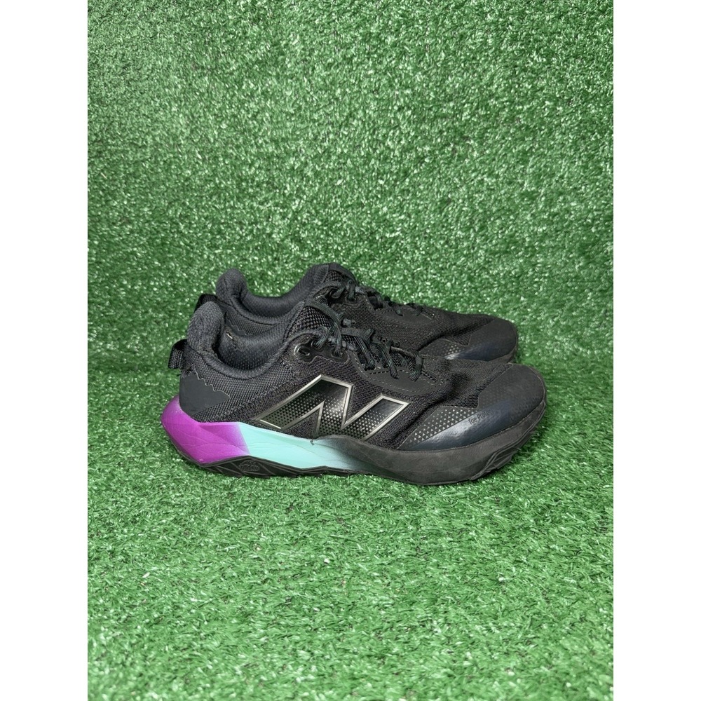 New Balance Dynasoft Nitrel V6 Trail Womens Size 8.5 Wide Black Running Shoes